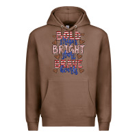 Chestnut bold stripes bright stars brave hearts Premium Hoodie - JahusDesignShop