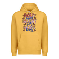 Mustard bold stripes bright stars brave hearts Premium Hoodie - JahusDesignShop