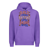Purple bold stripes bright stars brave hearts Premium Hoodie - JahusDesignShop