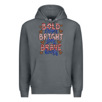 Rock bold stripes bright stars brave hearts Premium Hoodie - JahusDesignShop