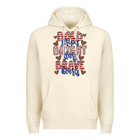 Sandshell bold stripes bright stars brave hearts Premium Hoodie - JahusDesignShop