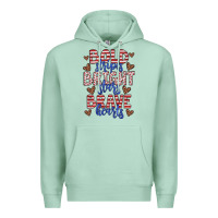 Seafoam bold stripes bright stars brave hearts Premium Hoodie - JahusDesignShop