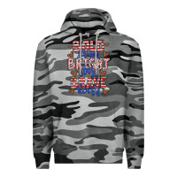 Slate Camo bold stripes bright stars brave hearts Premium Hoodie - JahusDesignShop