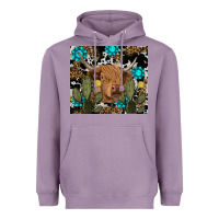 Lavender western cow Heavyweight Hoodie - RanaPortraitStore
