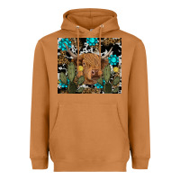 Meerkat western cow Heavyweight Hoodie - RanaPortraitStore