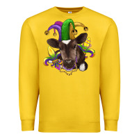 Lemon mardi gras baby cow Premium Sweatshirt - RanaPortraitStore