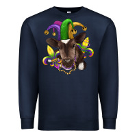 Navy mardi gras baby cow Premium Sweatshirt - RanaPortraitStore