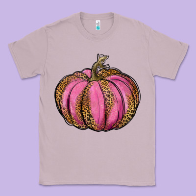 Leopard Cancer Pumpkin Classic Tee Designed By Ranaportraitstore