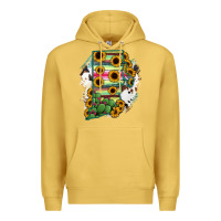 Antique Gold Rhode island State aMp Premium Hoodie - RanaPortraitStore