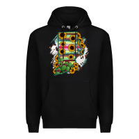 Black Rhode island State aMp Premium Hoodie - RanaPortraitStore