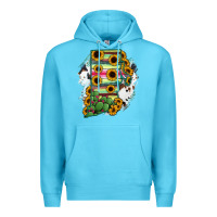 Ocean Blue Rhode island State aMp Premium Hoodie - RanaPortraitStore