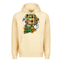 Pina Colada Rhode island State aMp Premium Hoodie - RanaPortraitStore