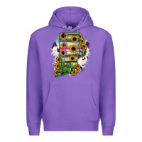 Purple Rhode island State aMp Premium Hoodie - RanaPortraitStore