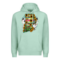Seafoam Rhode island State aMp Premium Hoodie - RanaPortraitStore