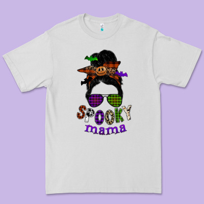 Spooky Mama Premium Tee Designed By Sublimationcraftshop
