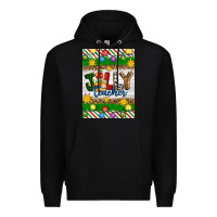 Black Christmas jolly teacher Premium Hoodie - Artiststas