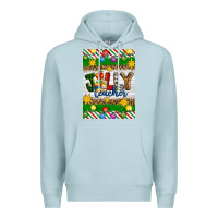 Blue Mist Christmas jolly teacher Premium Hoodie - Artiststas