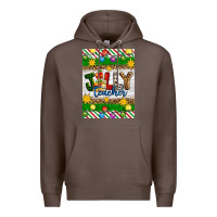 Coffee Christmas jolly teacher Premium Hoodie - Artiststas