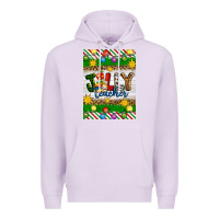 Lilac Christmas jolly teacher Premium Hoodie - Artiststas