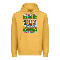 Mustard Christmas jolly teacher Premium Hoodie - Artiststas