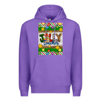 Purple Christmas jolly teacher Premium Hoodie - Artiststas