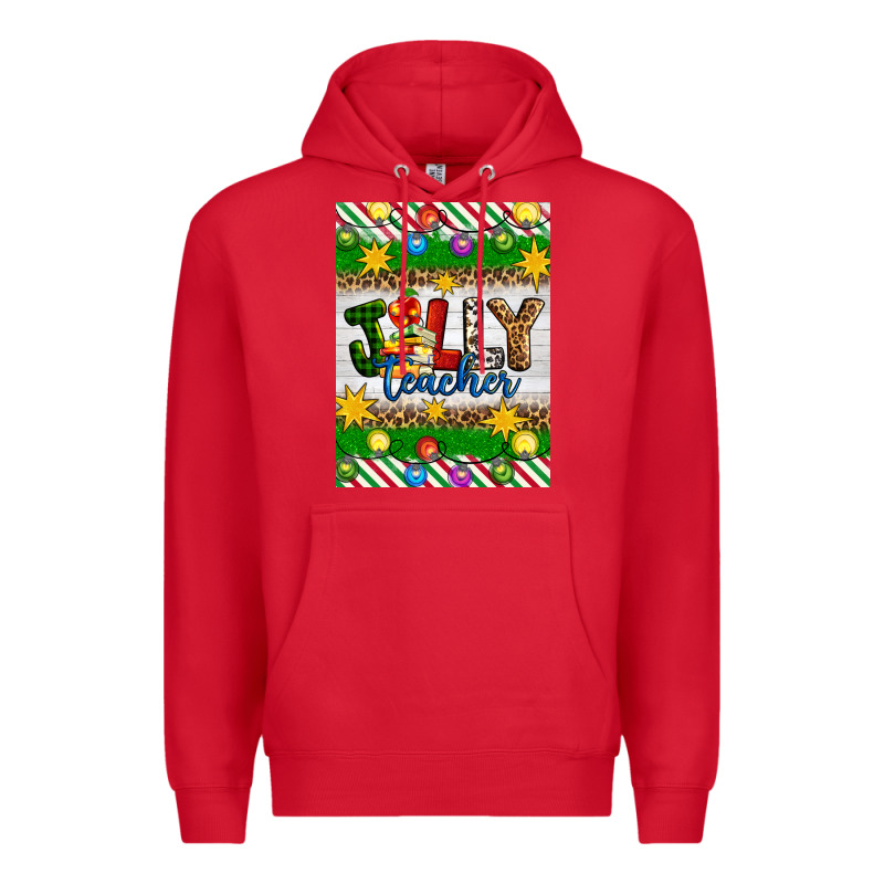 Christmas Jolly Teacher Premium Hoodie by Artiststas | Teevron
