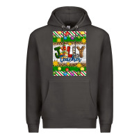 Smoke Christmas jolly teacher Premium Hoodie - Artiststas