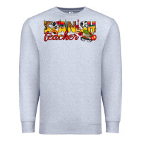 Heather Grey spanish teacher Premium Sweatshirt - texasbilliewilder