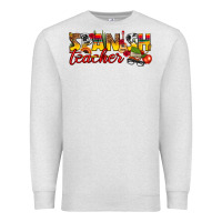 Oatmeal Heather spanish teacher Premium Sweatshirt - texasbilliewilder
