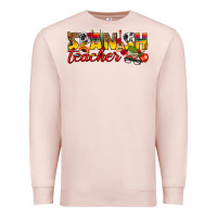 Pale Pink spanish teacher Premium Sweatshirt - texasbilliewilder