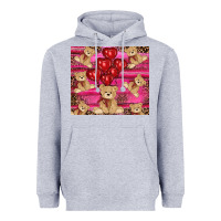 Heather Grey valentines day teddy bear tumbler Heavyweight Hoodie - RanaPortraitStore