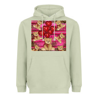 Matcha valentines day teddy bear tumbler Heavyweight Hoodie - RanaPortraitStore