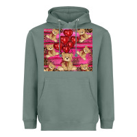 Sage valentines day teddy bear tumbler Heavyweight Hoodie - RanaPortraitStore
