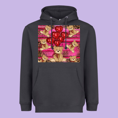Heavyweight Hoodie valentines day teddy bear tumbler