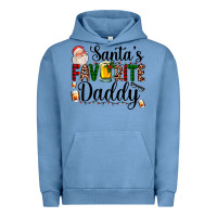 Pigment Pebble Blue santa's favorite daddy Urban Hoodie - AdoDesignShop