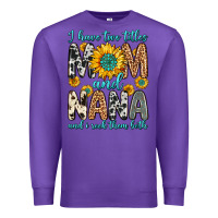 Purple i have two titles mom and nana and i rock them bot Premium Sweatshirt - Zillion Design Studio