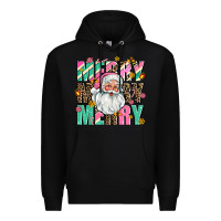 Black merry merry merry Premium Hoodie - AdoDesignShop