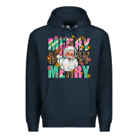 Navy merry merry merry Premium Hoodie - AdoDesignShop