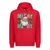 Red merry merry merry Premium Hoodie - AdoDesignShop