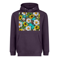 Plum western daisy and sunflower Heavyweight Hoodie - RanaPortraitStore