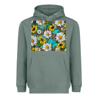 Sage western daisy and sunflower Heavyweight Hoodie - RanaPortraitStore