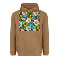 Toasted Coconut western daisy and sunflower Heavyweight Hoodie - RanaPortraitStore