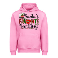Fuchsia Pink santa's favorite secretary Urban Hoodie - AdoDesignShop