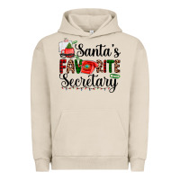 Pigment French Oak santa's favorite secretary Urban Hoodie - AdoDesignShop