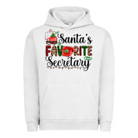 Pigment Lunar Rock santa's favorite secretary Urban Hoodie - AdoDesignShop