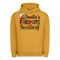 Pigment Peanut Butter santa's favorite secretary Urban Hoodie - AdoDesignShop