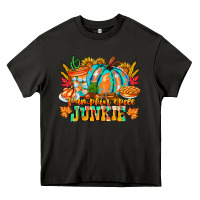 Asphalt Pumpkin Spice Junkie Heavy Core Tee - CowhideDigitalArt