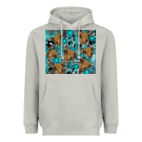 Moon Dust western aztec highland cow Heavyweight Hoodie - RanaPortraitStore