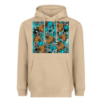 Mushroom western aztec highland cow Heavyweight Hoodie - RanaPortraitStore