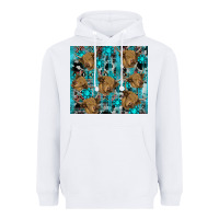 White western aztec highland cow Heavyweight Hoodie - RanaPortraitStore